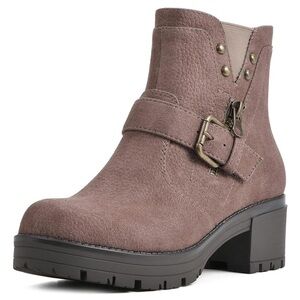 White Mountain Rufus buckle studded boot